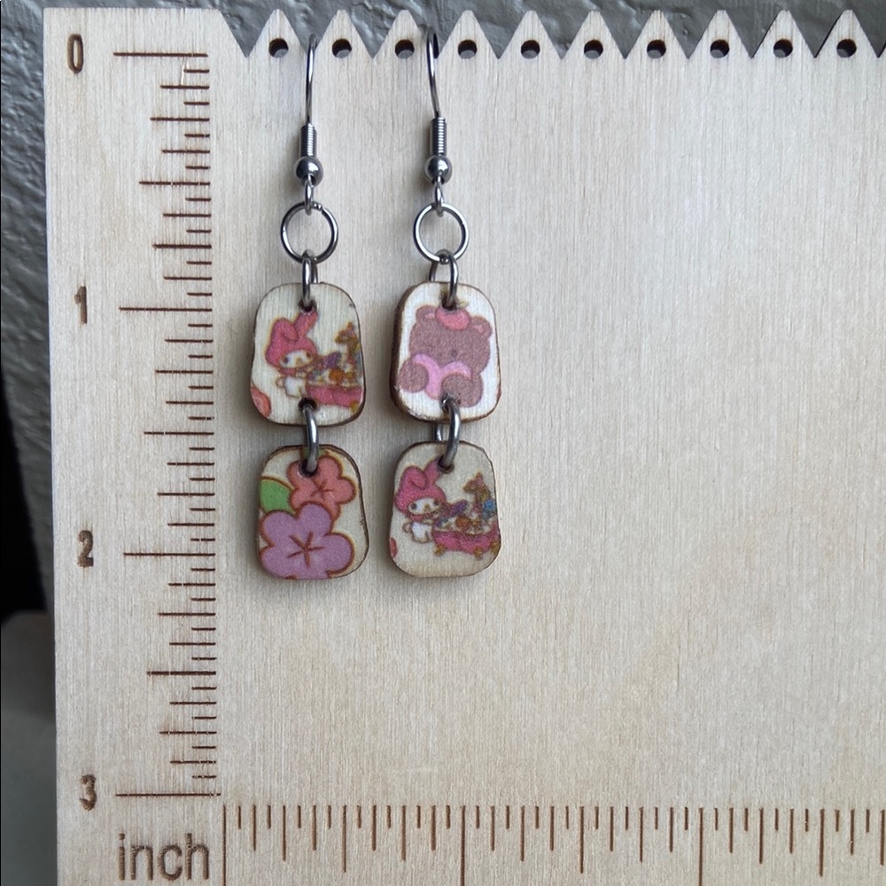 2/$15! New! Cute Sanrio character dangle earrings